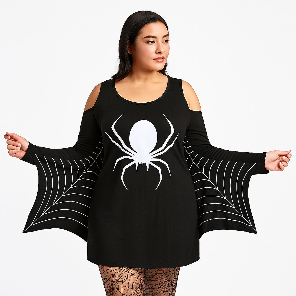 Erica Mini Goottinen Mekko - Halloween Puku - Vahva Tyyli