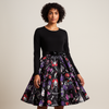 Benedetta - Elegant Pitkähiha Kostyymi Mekko - Mukava Design