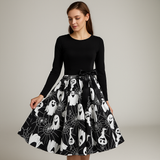 Benedetta - Elegant Pitkähiha Kostyymi Mekko - Mukava Design
