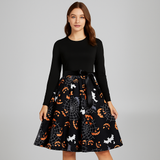 Benedetta - Elegant Pitkähiha Kostyymi Mekko - Mukava Design
