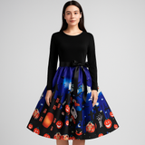 Benedetta - Elegant Pitkähiha Kostyymi Mekko - Mukava Design