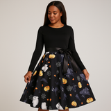 Benedetta - Elegant Pitkähiha Kostyymi Mekko - Mukava Design