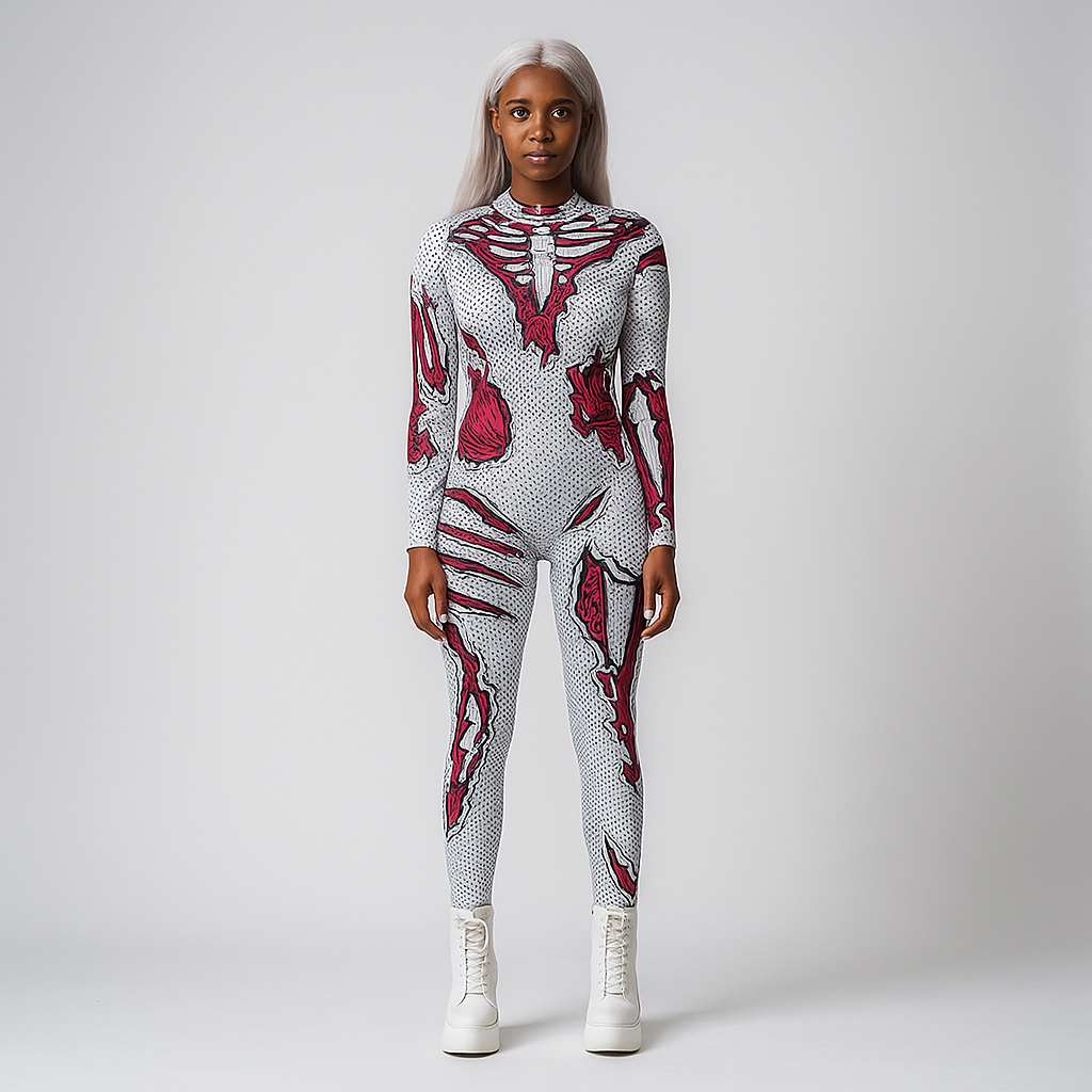 Alice Halloween-puku - Mukava polyester - Kestävä muotoilu