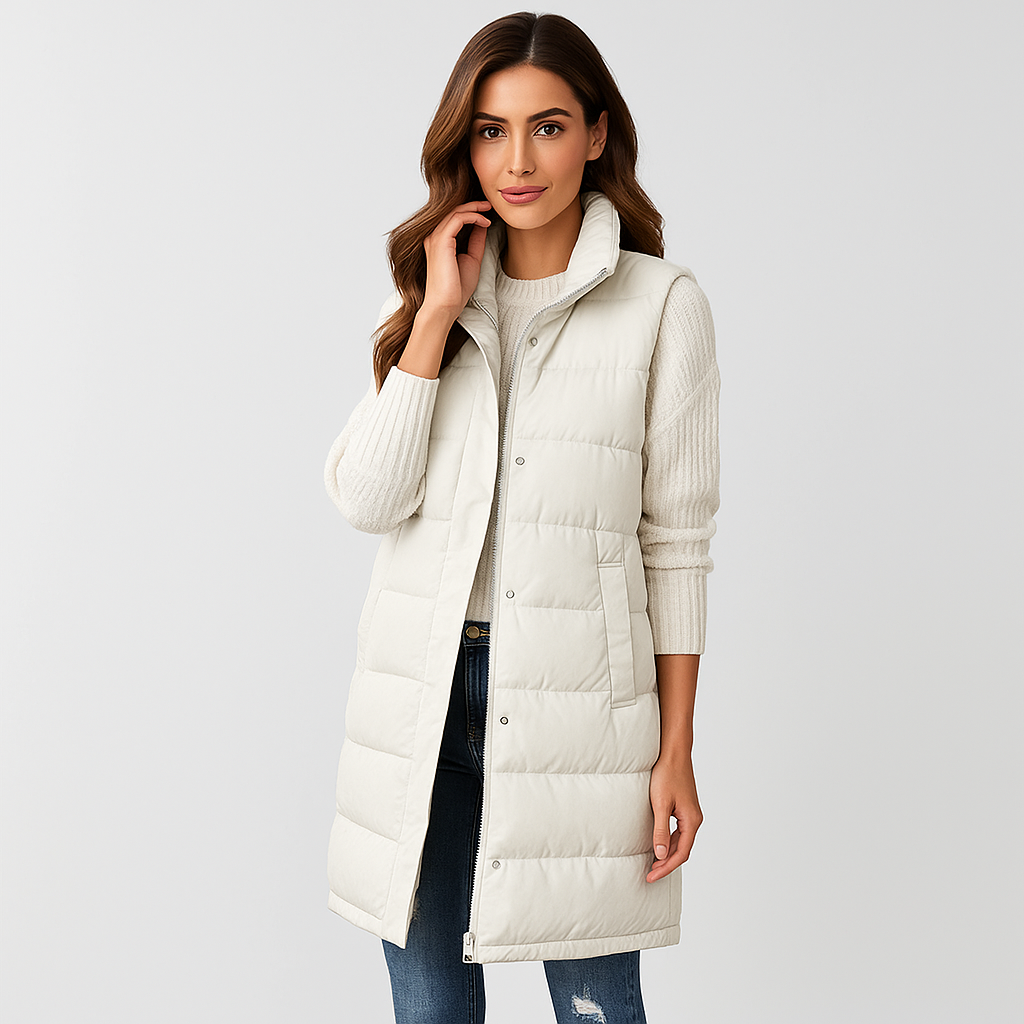 Lange Vest Jas - Licht - Winddicht - Stijlvol Comfort