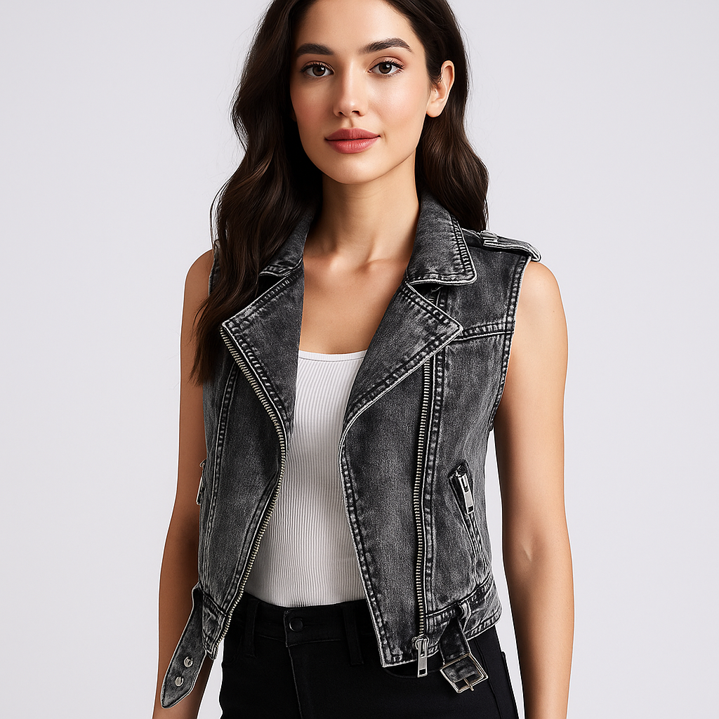 Dames Denim Jas - Stijlvol Comfort - Tijdloze Kwaliteit