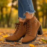 Damen Hohe Stiefeletten - Schnürung - Stilvoller Komfort