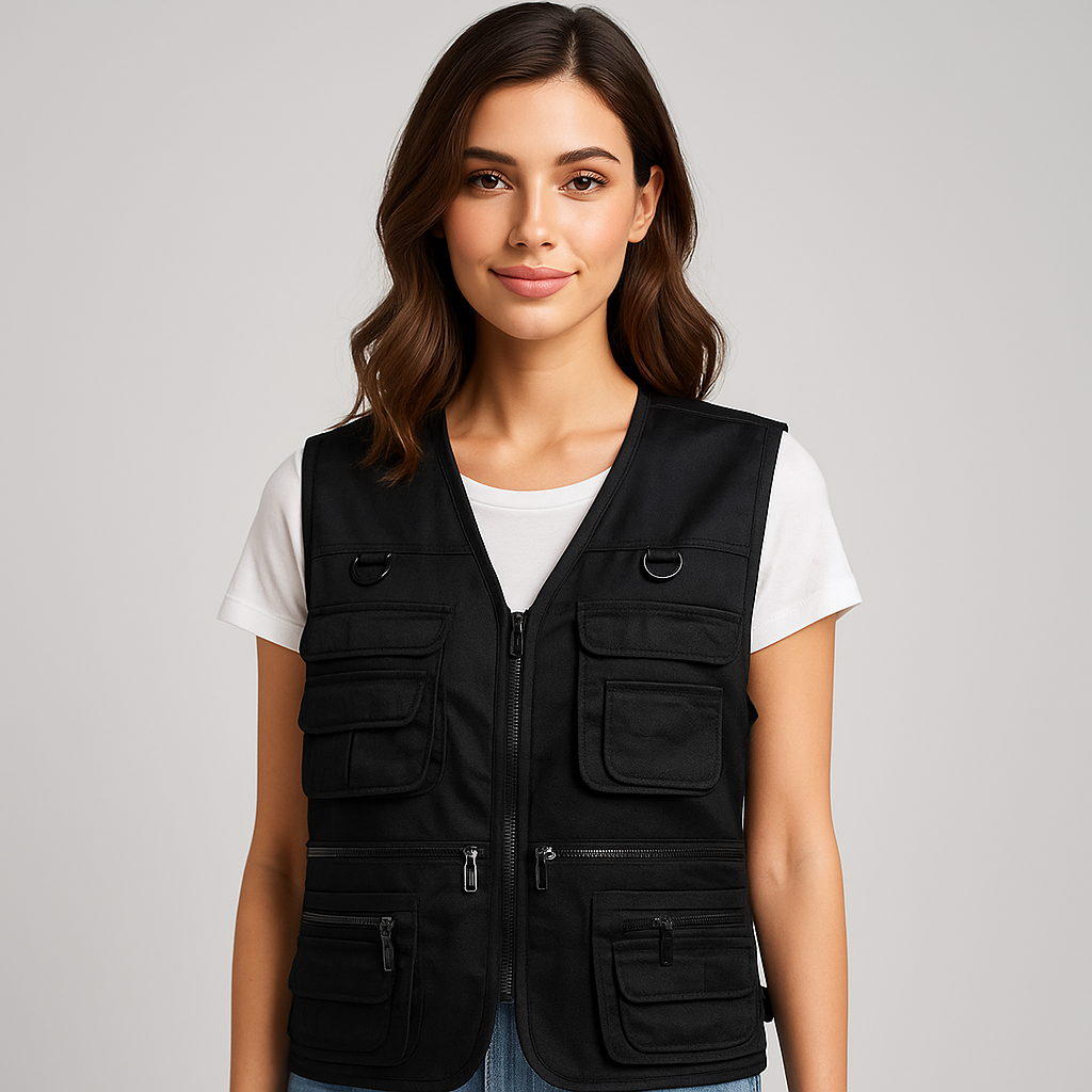 Cargo-vest voor buitengebruik - Meerdere zakken - Duurzaam & praktisch