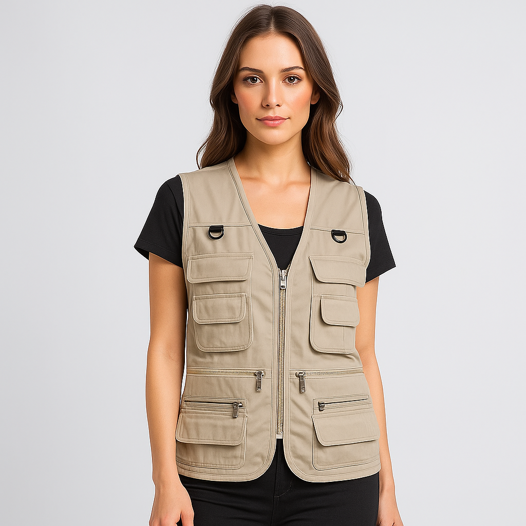 Cargo-vest voor buitengebruik - Meerdere zakken - Duurzaam & praktisch