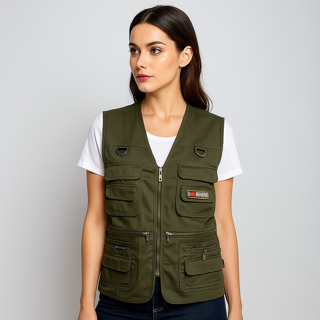 Cargo-vest voor buitengebruik - Meerdere zakken - Duurzaam & praktisch