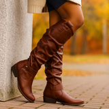 Daisy laarzen - kniehoge laarzen voor dames - lage hak comfort