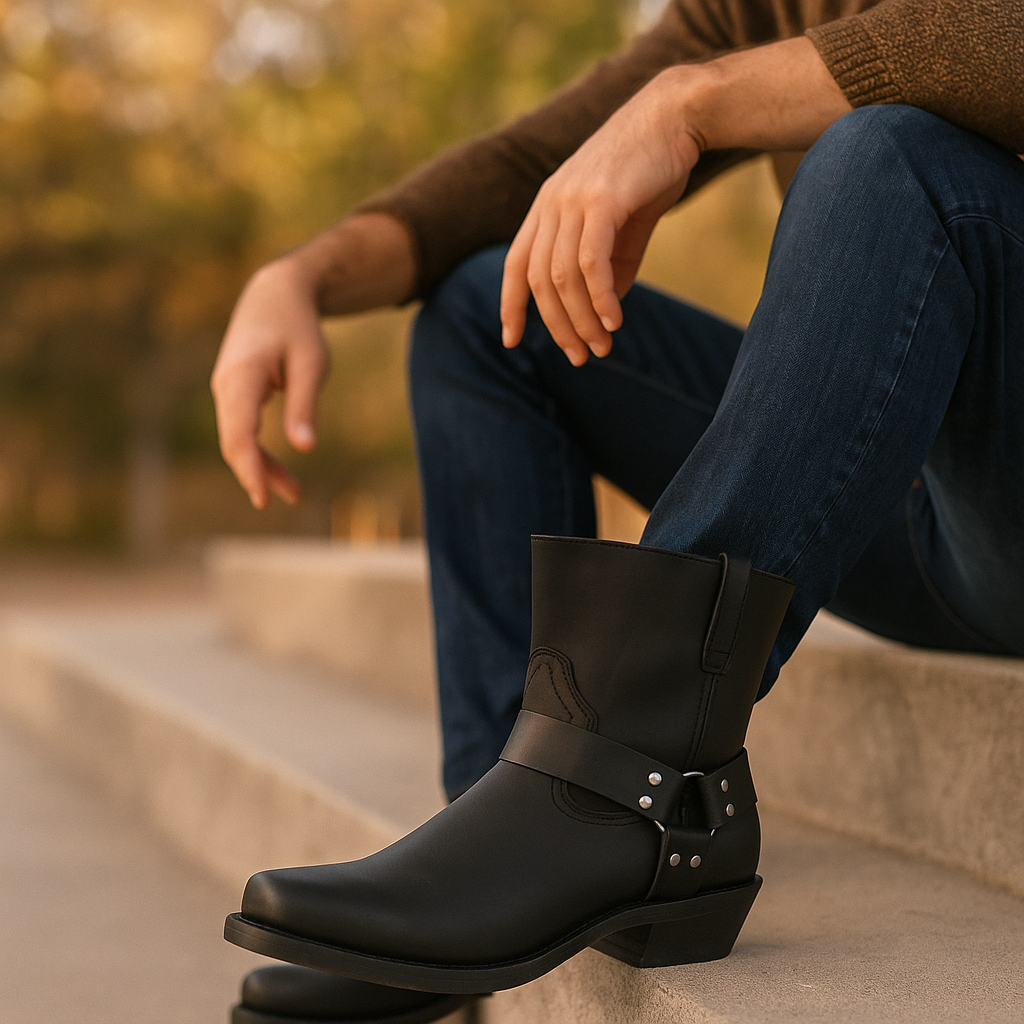 Andrew - Cowboy-Stiefel Western - Langlebiger Komfort - Stilvolle Haltbarkeit