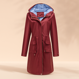 Vedenpitävä Trench Coat - Polvien Yli - Tyylikäs Suoja