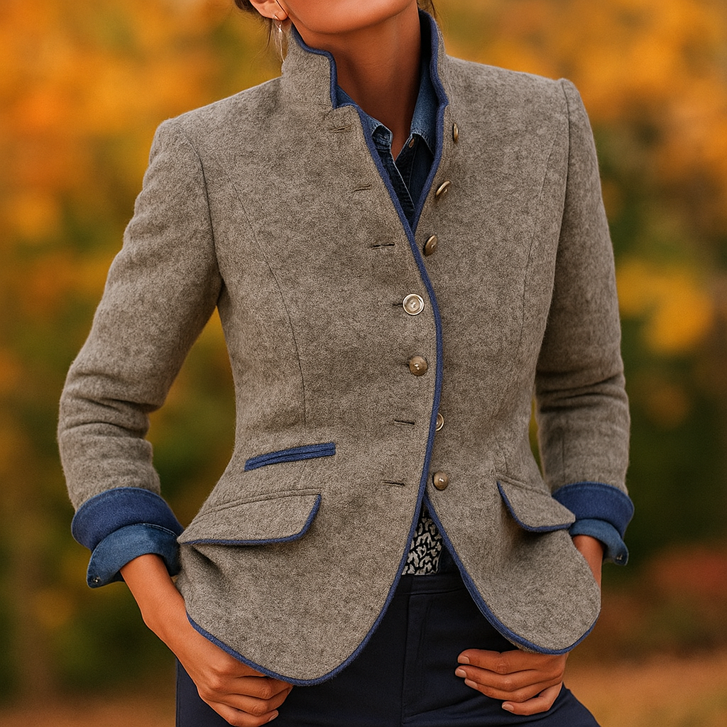 Amiya - Elegante damesjas - Effen ontwerp - Stijlvol en comfortabel