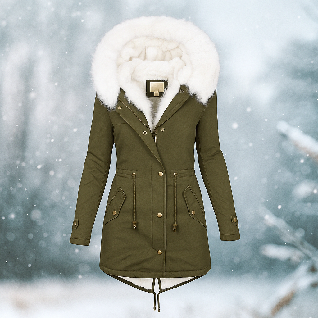 Stilla Stijlvolle Winterjas - Capuchon - Drukknoopdetail - Warm & Stijlvol