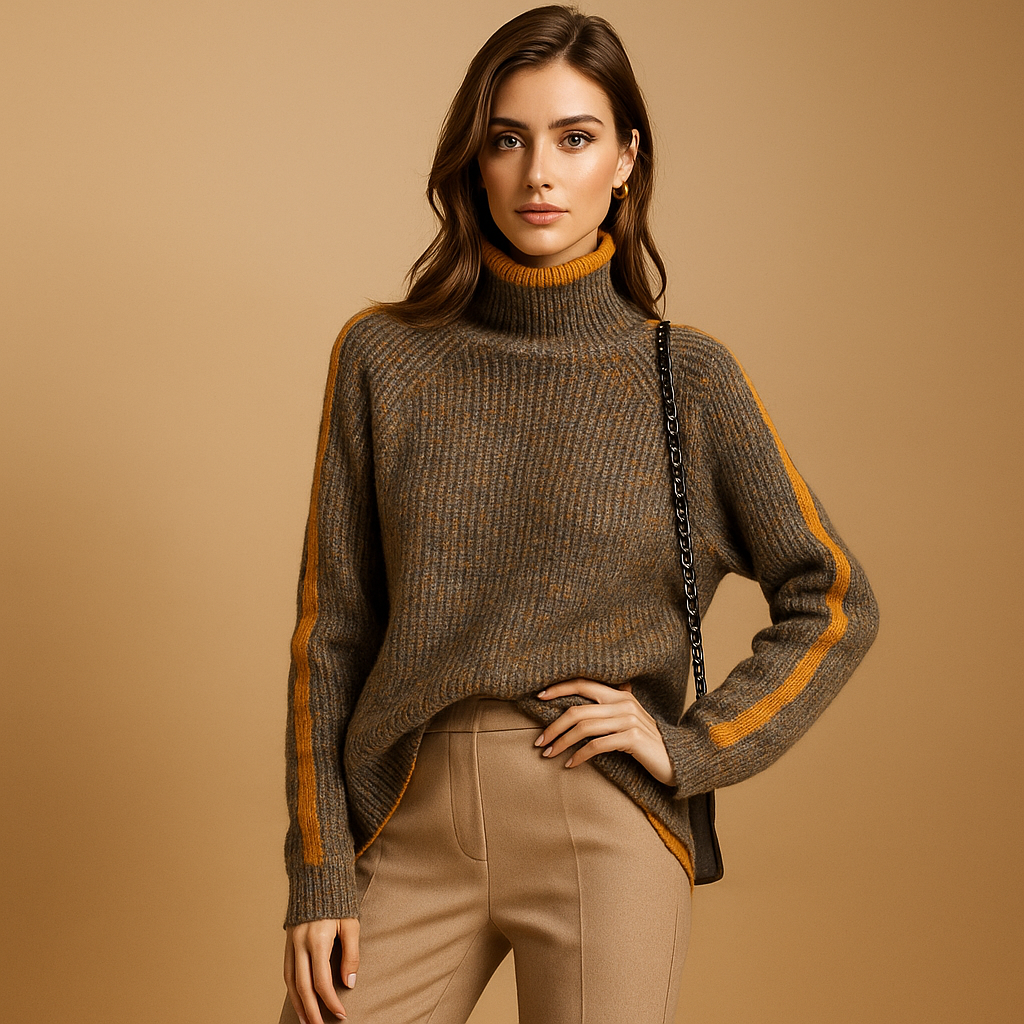 Dames Pluizige Coltrui - Stijlvolle Winterwarmte - Overdreven Comfort