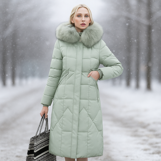 Stilla winterjas - warme bontkap - stijlvol & comfortabel