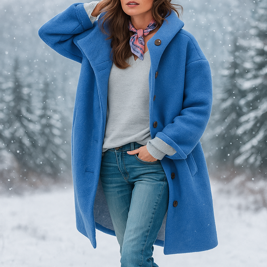 Averie - Stijlvolle wollen jas - Tijdloze stijl en warmte