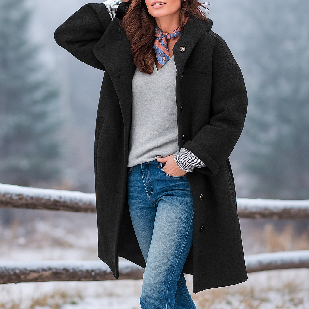 Averie - Stijlvolle wollen jas - Tijdloze stijl en warmte