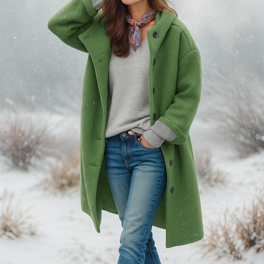 Averie - Stijlvolle wollen jas - Tijdloze stijl en warmte