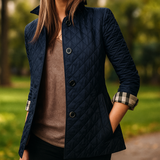 Evelyn - Silkkinen ja puuvillainen takki naisille - Kevyt ja elegantti
