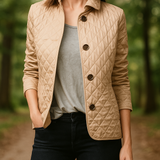 Evelyn - Silkkinen ja puuvillainen takki naisille - Kevyt ja elegantti