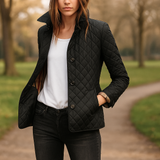 Evelyn - Silkkinen ja puuvillainen takki naisille - Kevyt ja elegantti