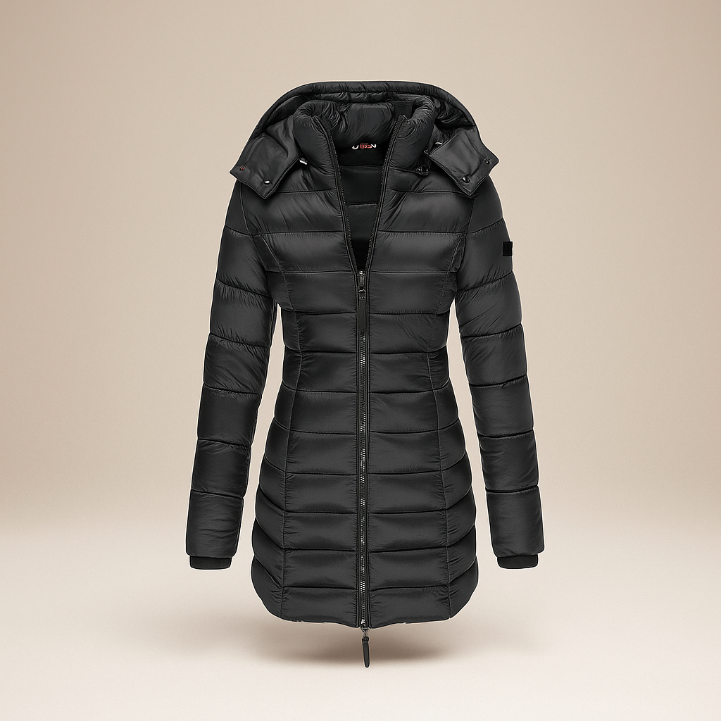 Stilla - Lange Jas met Zachte Voering en Capuchon - Trendy Comfort