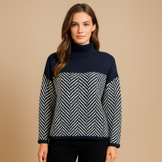 Gespleten Zachte Truien - Middelhoog Kraag - Comfort & Stijl