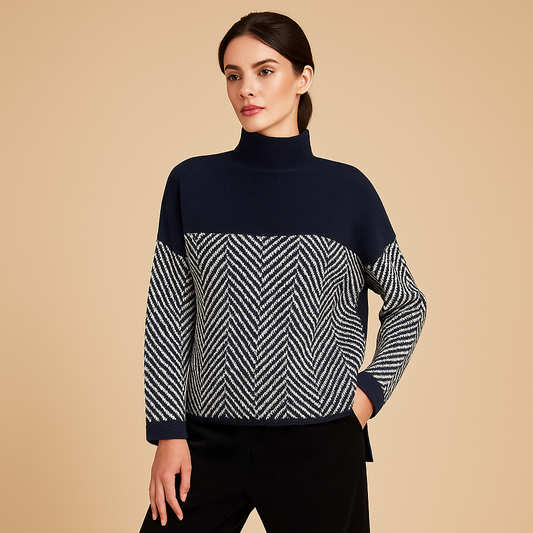 Gespleten Zachte Truien - Middelhoog Kraag - Comfort & Stijl