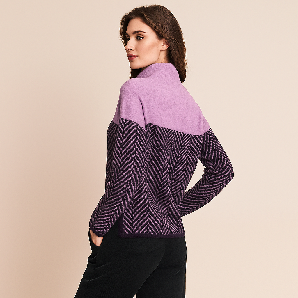 Gespleten Zachte Truien - Middelhoog Kraag - Comfort & Stijl