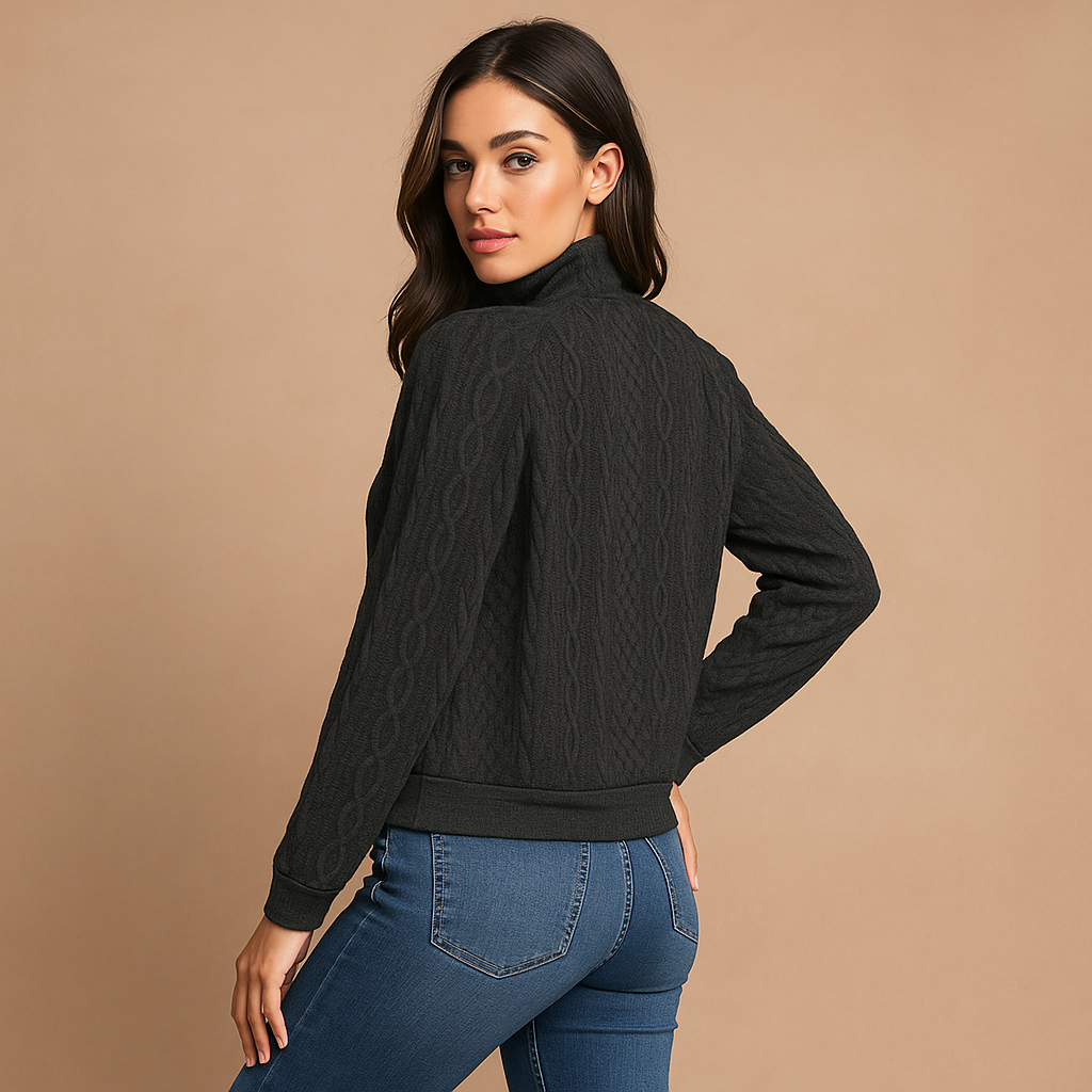 Dames Hoodie met Knopen - Kangoeroezak - Stijlvol & Handig