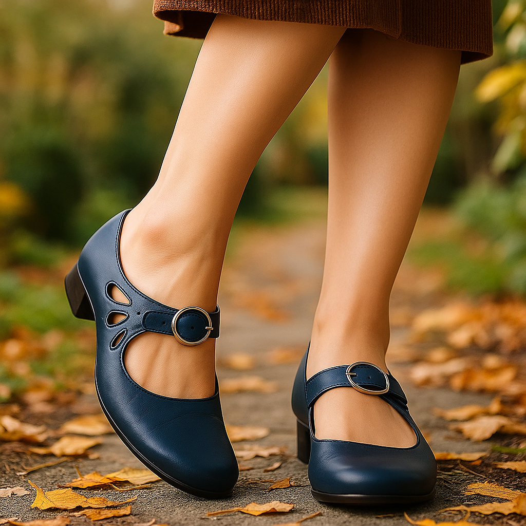 Mary Jane - Rode leren schoenen
