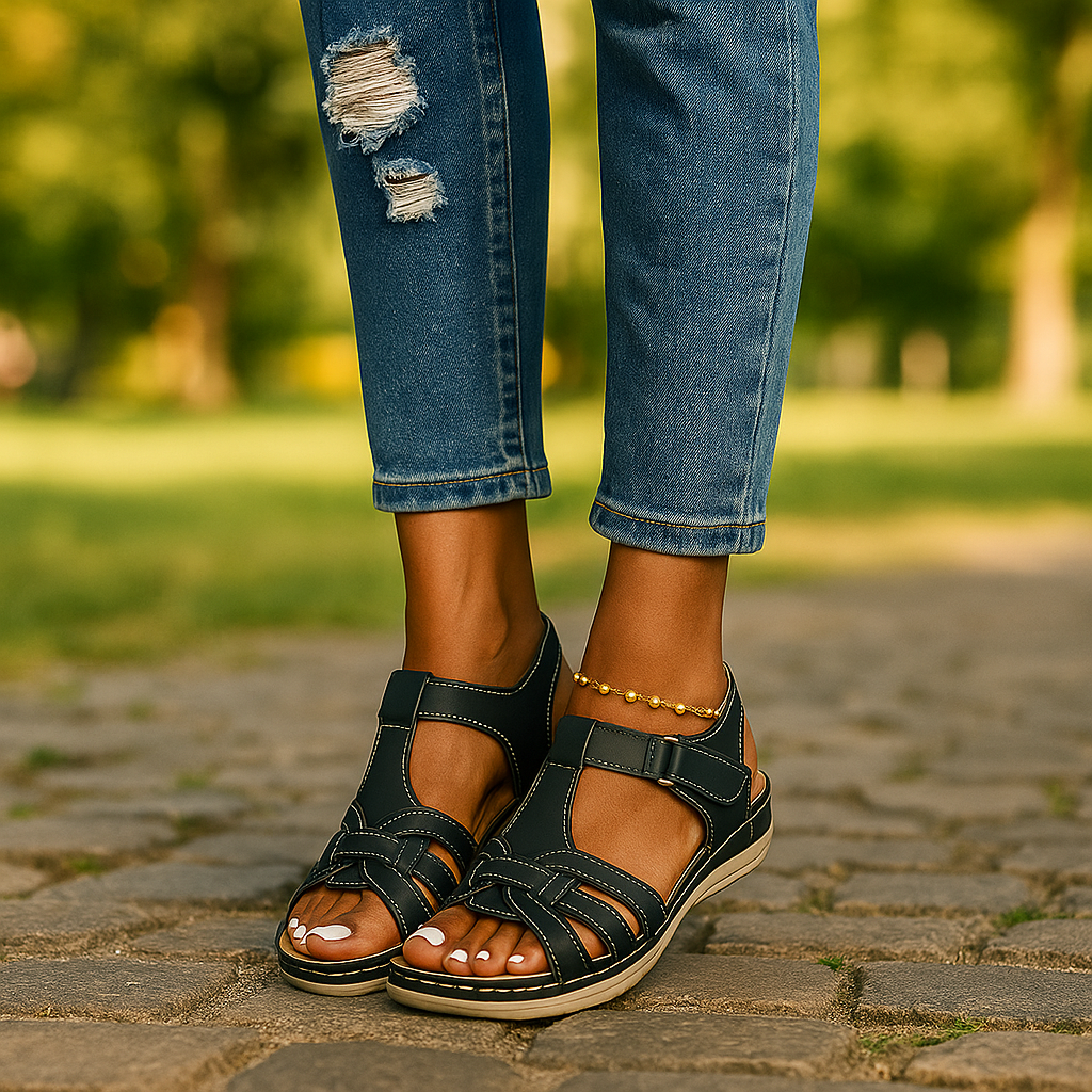 URSULA - Orthopädische Ledersandalen