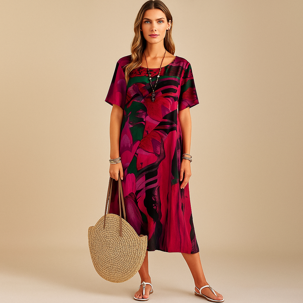 Joelle – Bloemenjurk Comfortabel en Stijlvol
