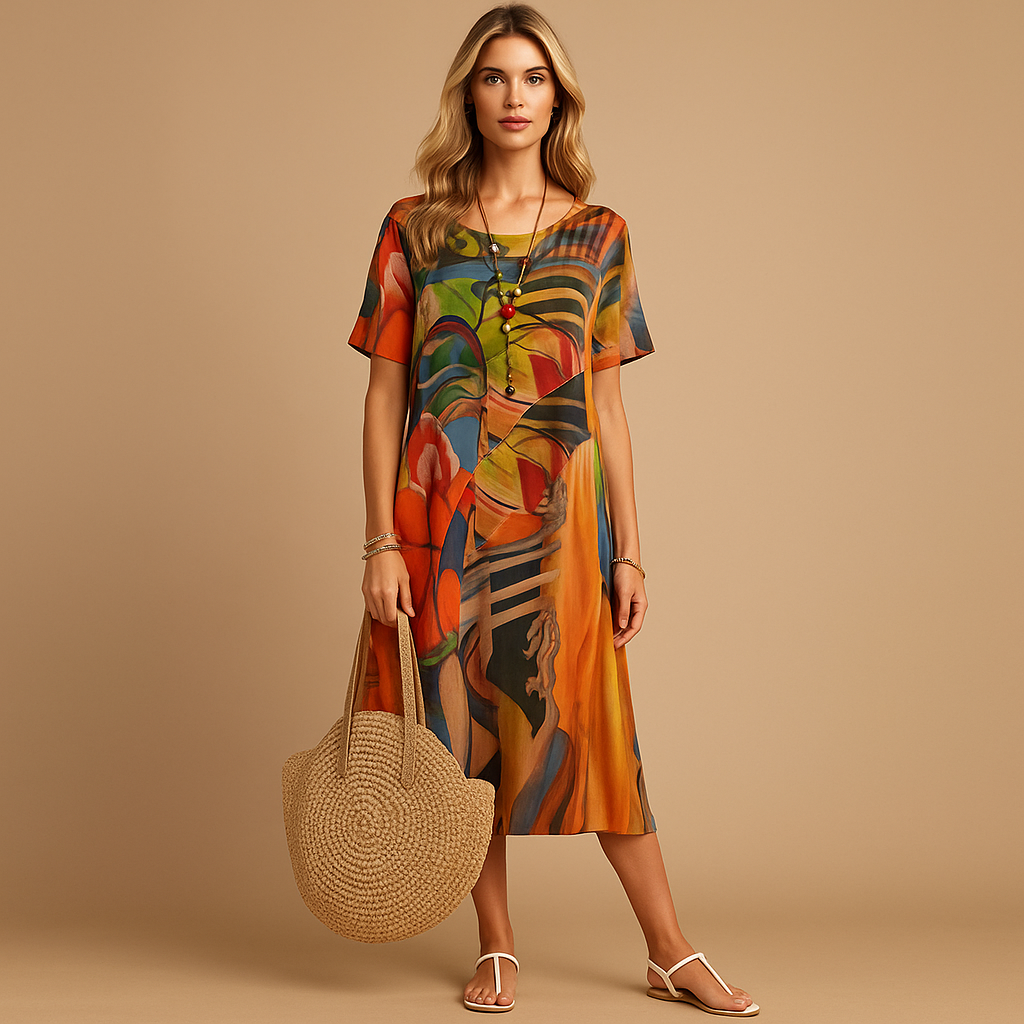 Joelle – Bloemenjurk Comfortabel en Stijlvol