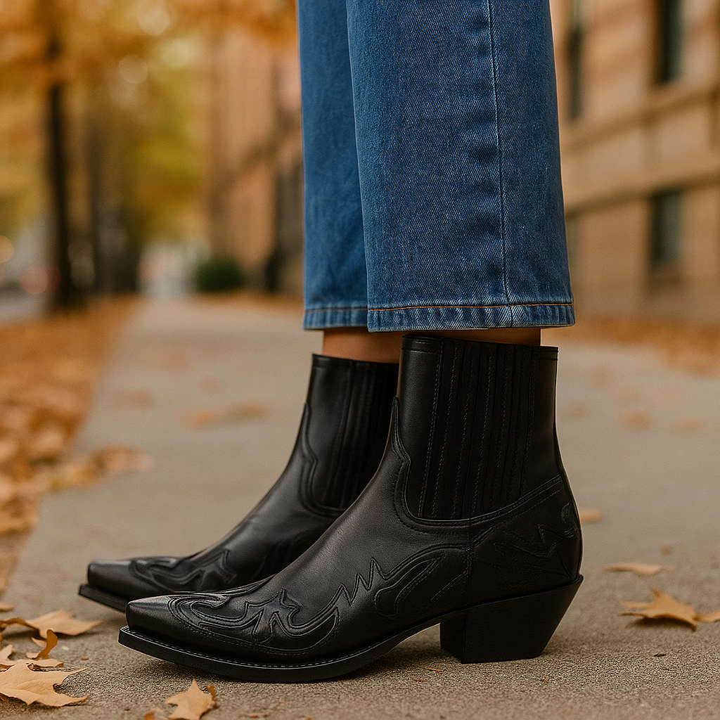 Rodericka – Leren cowboylaarzen