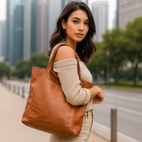 Natalia - Elegante Lederschultertasche