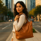 Natalia - Elegante Lederschultertasche