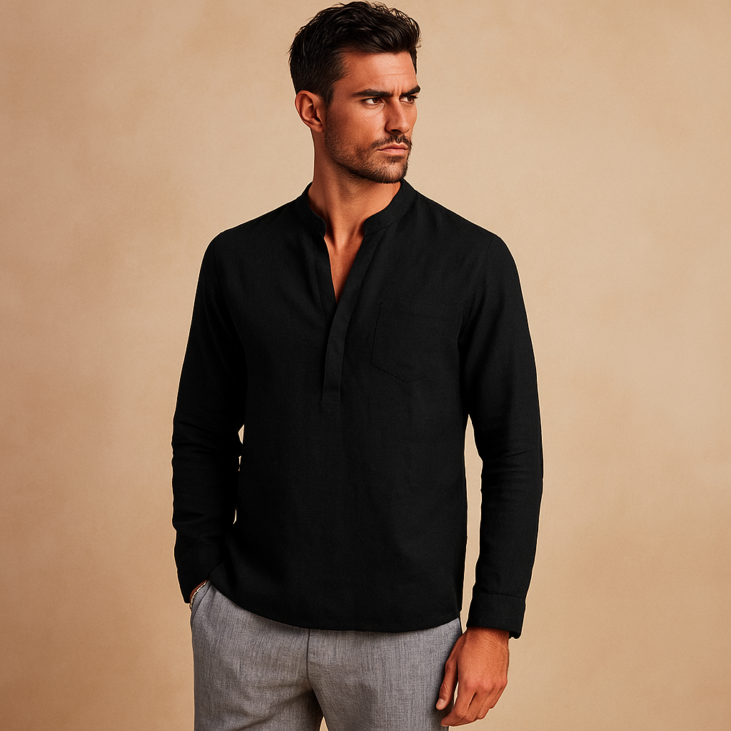 Gunther V-pääntie Langarmshirt