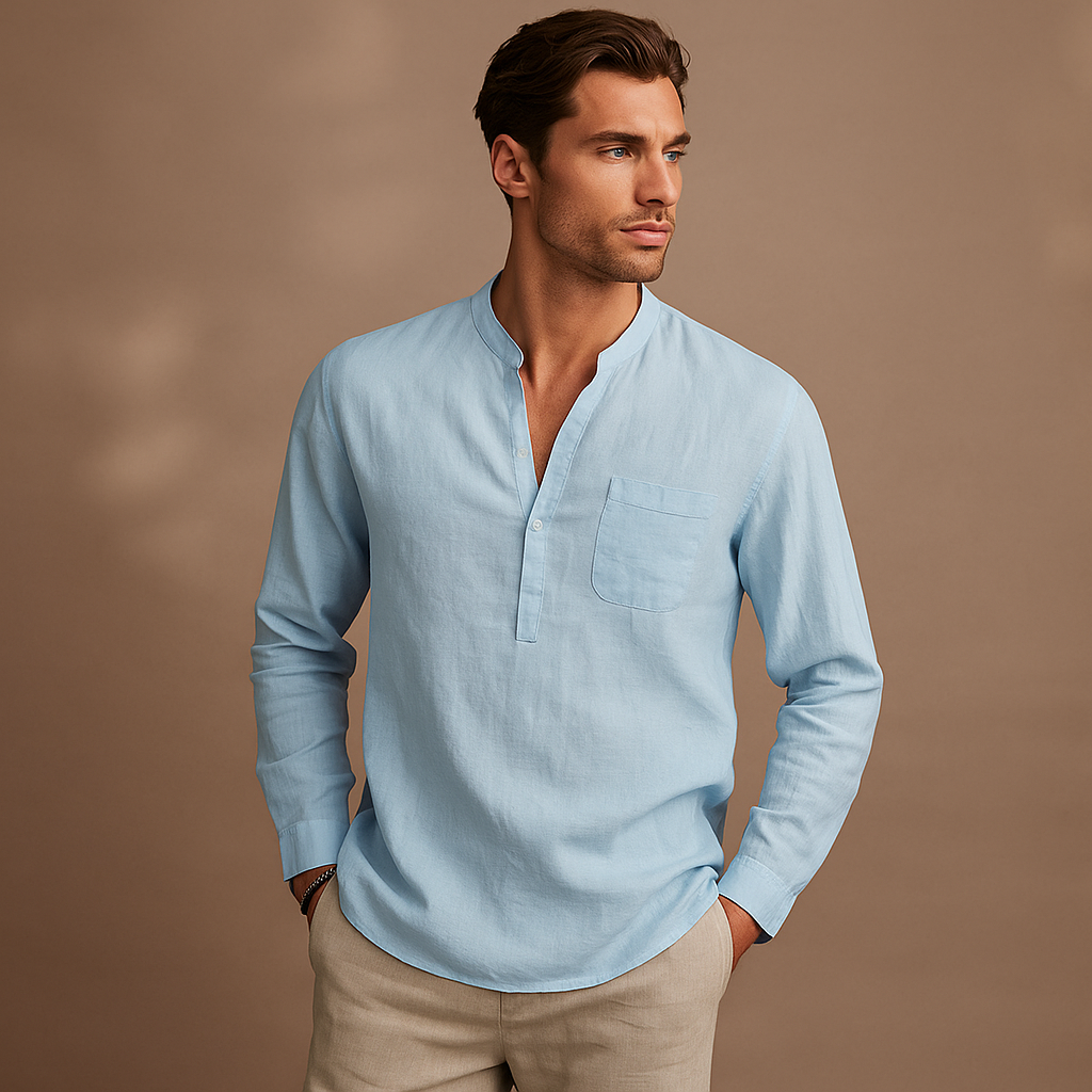 Gunther V-hals lange mouwen shirt