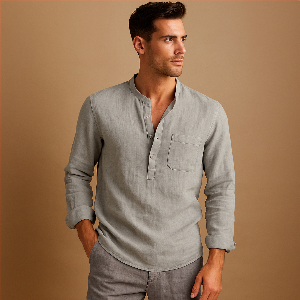 Gunther V-pääntie Langarmshirt