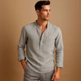 Gunther V-hals lange mouwen shirt