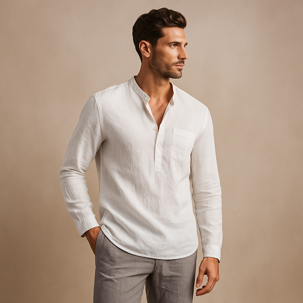 Gunther V-pääntie Langarmshirt