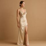 Zara - Elegante rode avondjurk met split