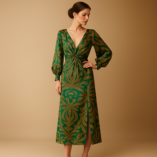Boho-geprint Maxi Jurk