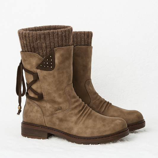 Dames waterdichte sneeuwlaarzen – warme winterstijl