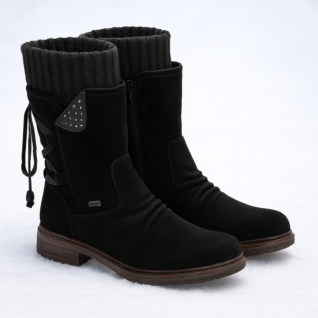 Dames waterdichte sneeuwlaarzen – warme winterstijl