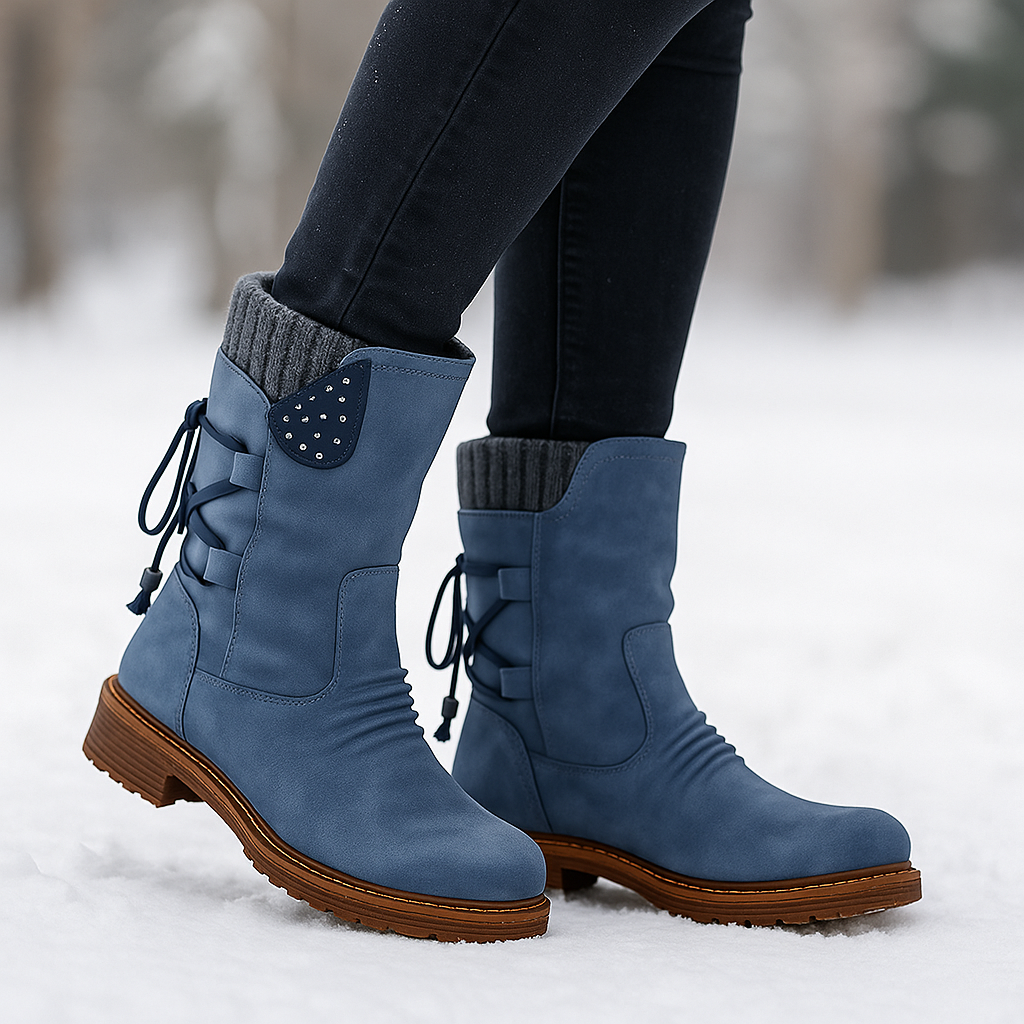 Dames waterdichte sneeuwlaarzen – warme winterstijl