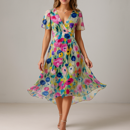 Zomerse jurk met bloemenprint – luchtig en vrouwelijk
