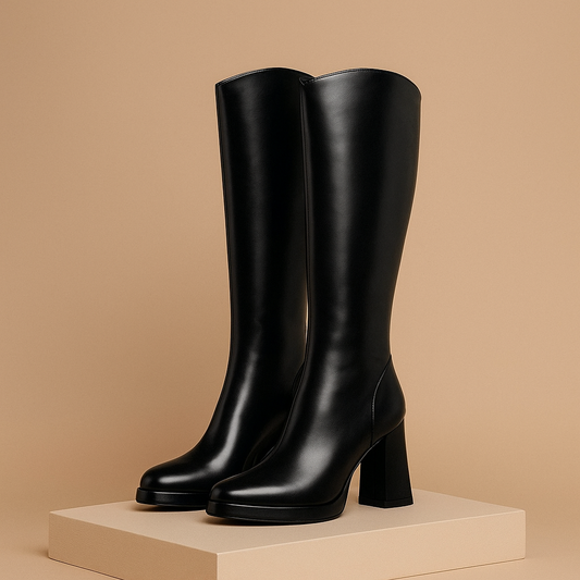 Carla – Luxe Leren Laarzen